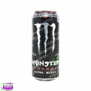 نوشیدنی انرژی زا بدون شکر ۵۰۰ میل اولترا بلک مانستر - monster