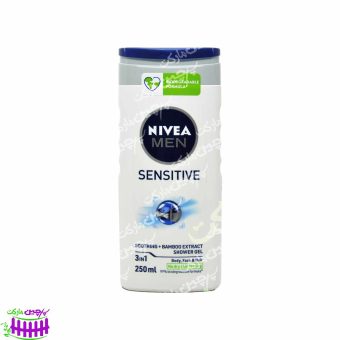 شامپو سر و بدن آقایان سنسیتیو ( پوست های حساس ) ۲۵۰ میل نیوآ - nivea