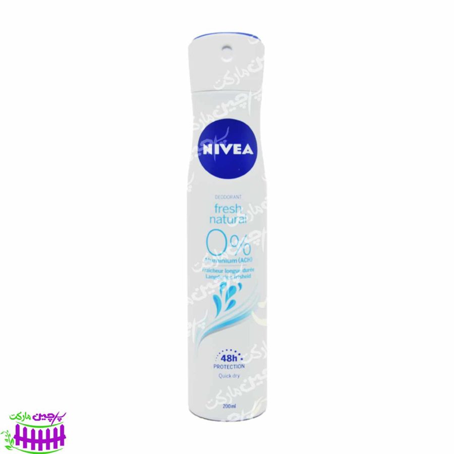 اسپری دئودورانت فرش نچرال ( بدون آلومینیوم ) 150 میل نیوآ - nivea