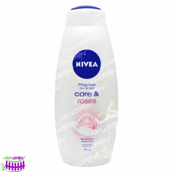 شامپو بدن کرمی مراقبت روزانه شیر بادام و گل رز 750 میل نیوآ - nivea