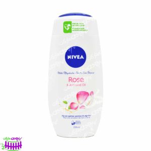 شامپو بدن کرمی مراقبت روزانه شیر بادام و گل رز 250 میل نیوآ - nivea