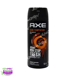 اسپری دئودورانت مردانه دارک تمپتیشن ( عطر شکلاتی) ۱۵۰ میل اکس - axe