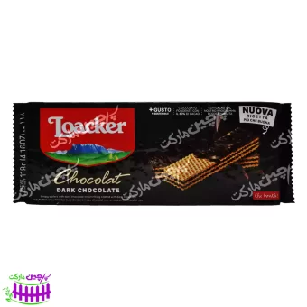 ویفر کرم شکلات تلخ خیلی نازک 118 گرم لواکر - loacker