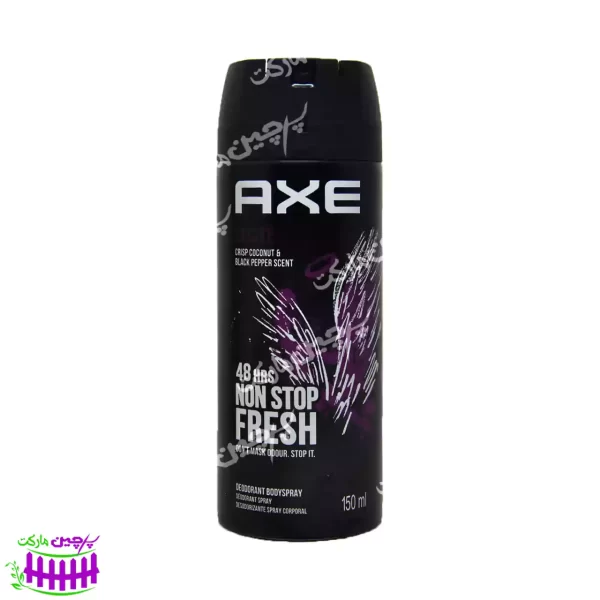 اسپری دئودورانت مردانه اکسایت ( نارگیل و فلفل سیاه ) 150 میل اکس - axe