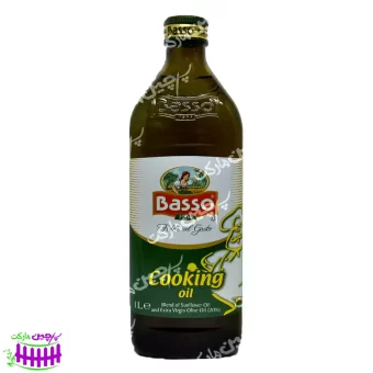 روغن زیتون و آفتابگردان مخصوص پخت و پز 1 لیتر باسو - basso