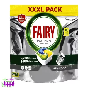 کپسول ماشین ظرفشویی 100 عدد پلاتینیوم  همه کاره  فیری &#8211; fairy fairy1 300x300