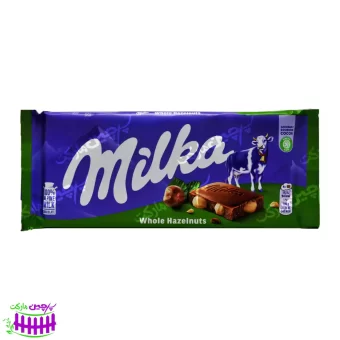 شکلات شیری فندقی میلکا ۱۰۰ گرم - milka- milka