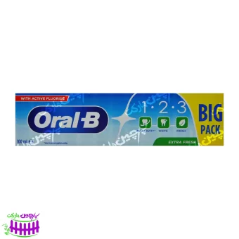 خمیر دندان 1.2.3 همه کاره اکسترا فرش 100 میل اورال بی - oralB- oralb10